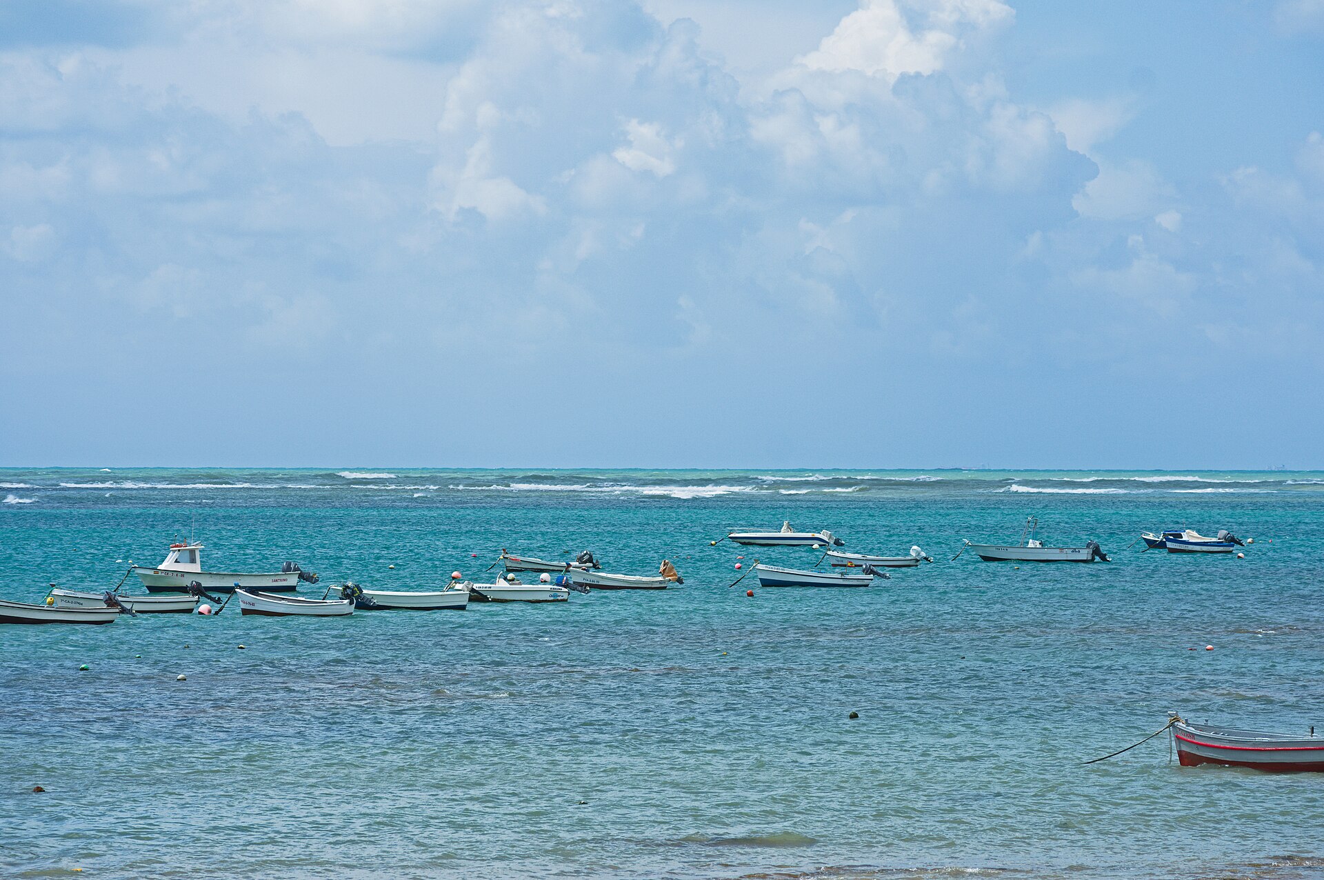 Boote an der Playa de la Caleta